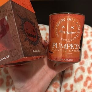 Pumpkin scented candle